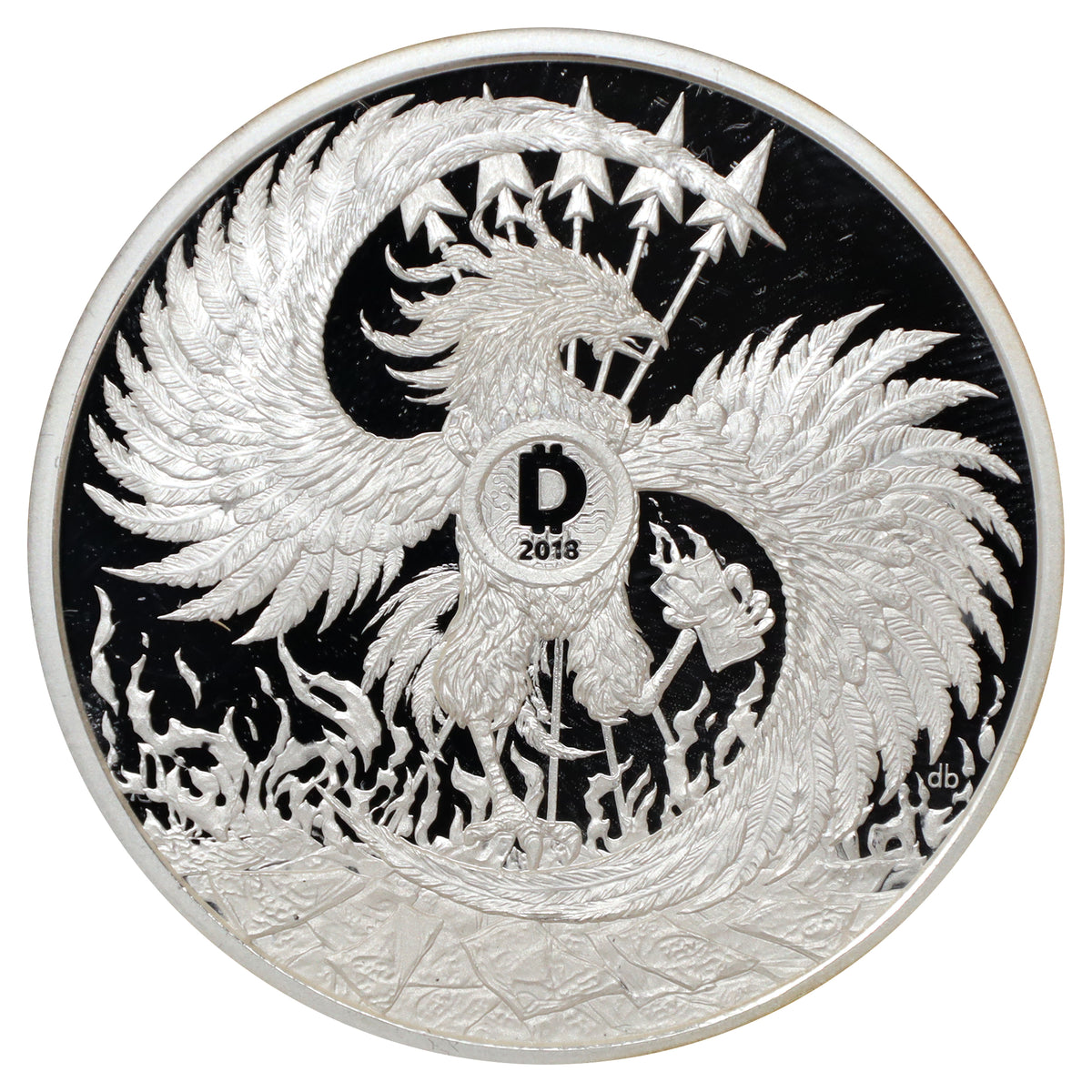 2018 USA Silver Shield Mark of the Beast 1oz. .999 Silver Proof (No Tax)