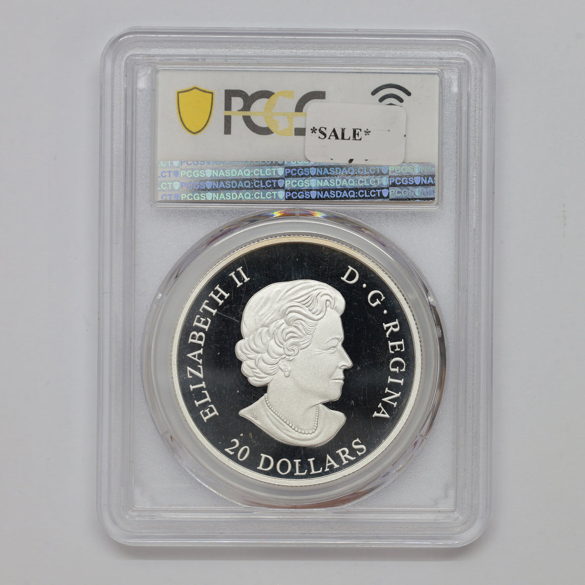 2017 $20 Canadian Honours 45th Ann. Cross of Valour Silver PCGS Cert. PR69 DCAM (No Tax)