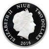 2016 Niue $2 Disney Mickey Mouse Brave Little Tailor 1oz. .999 Silver (No Tax) light wear