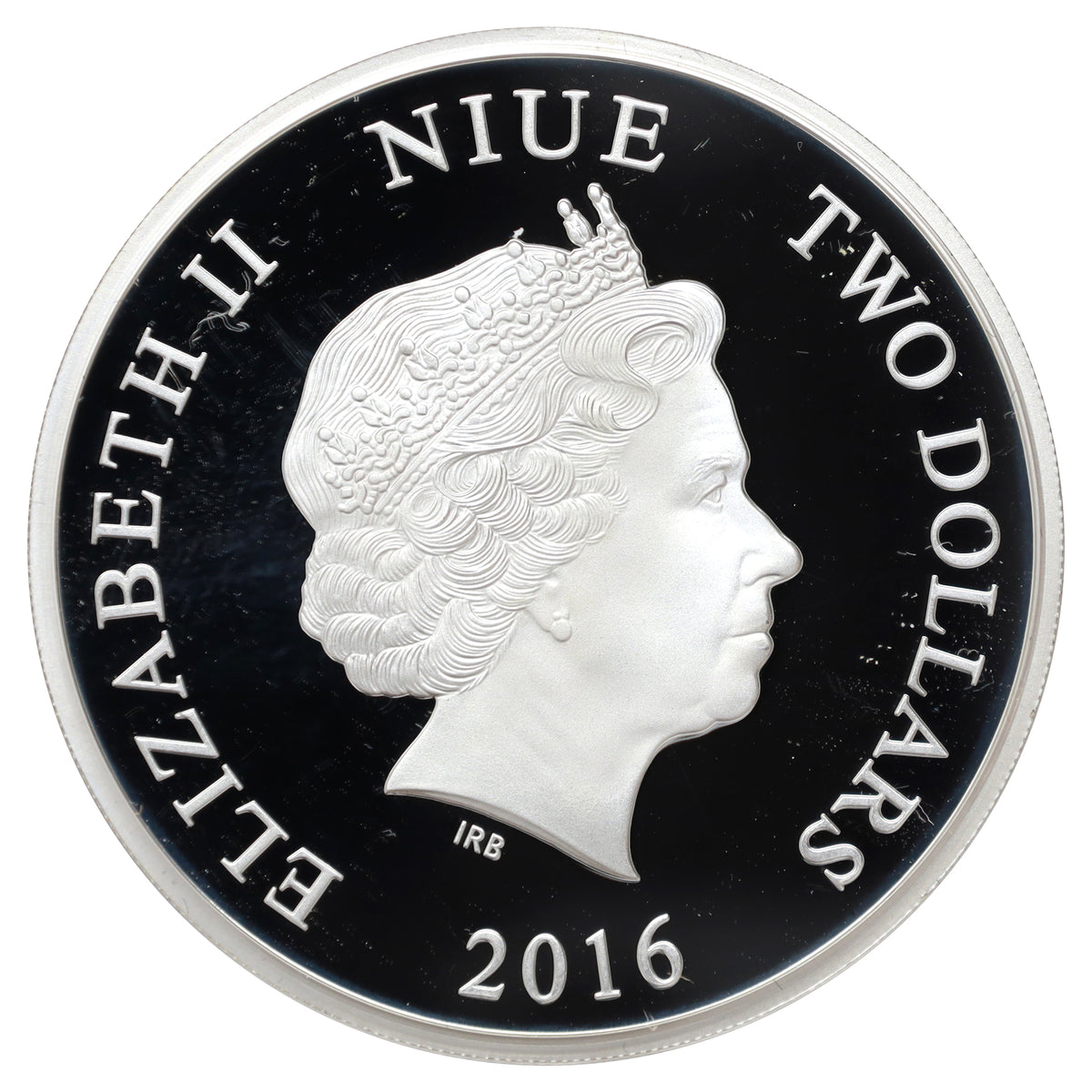 2016 Niue $2 Disney Mickey Mouse Brave Little Tailor 1oz. .999 Silver (No Tax) light wear