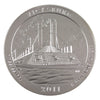 2011 P USA Vicksburg, MS, 25ct 5oz Fine Silver Coin in Box (No Tax) Light wear on box