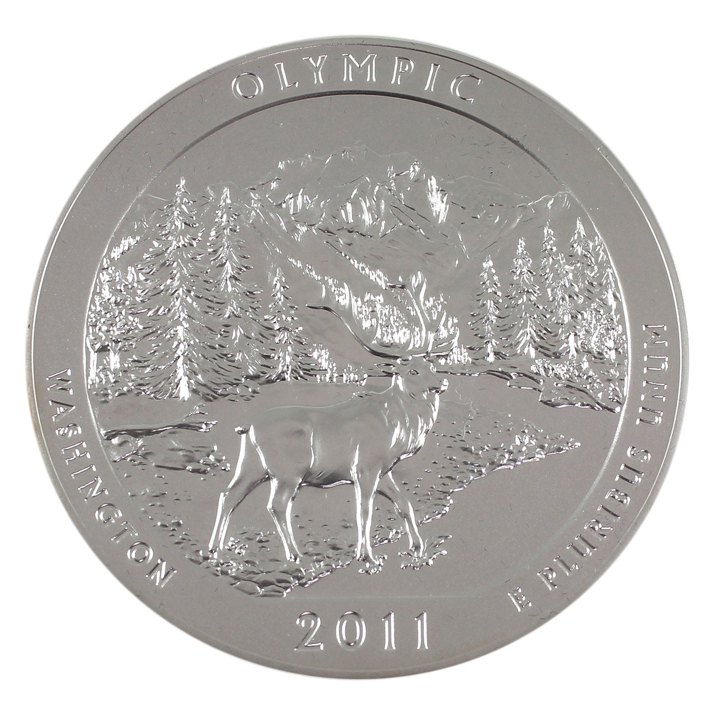 2011 P USA Olympic Park, AZ, 25ct 5oz Fine Silver Coin in Box (No Tax)