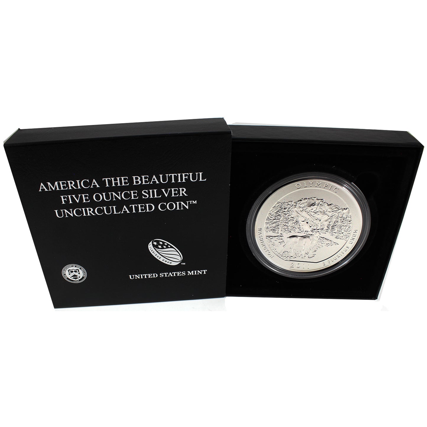 2011 P USA Olympic Park, AZ, 25ct 5oz Fine Silver Coin in Box (No Tax)