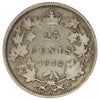 1872H Canada 25-cents VG-F (VG10) Scratched