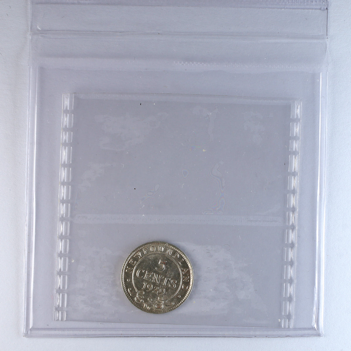 1929 Newfoundland 5-cents ICCS Certified AU55