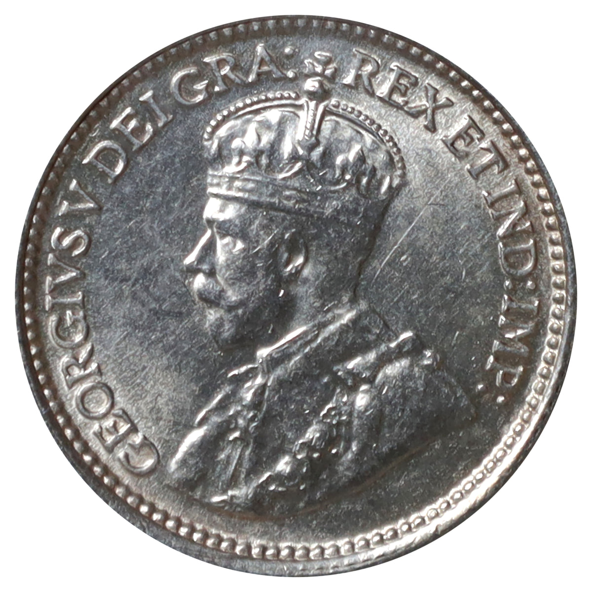 1929 Newfoundland 5-cents ICCS Certified AU55