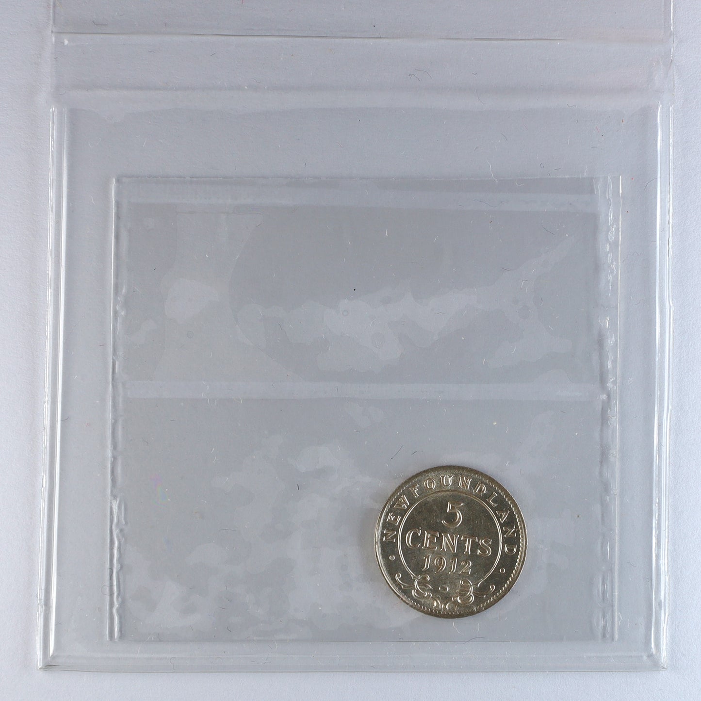 1912 Newfoundland 5-cents ICCS Certified AU55