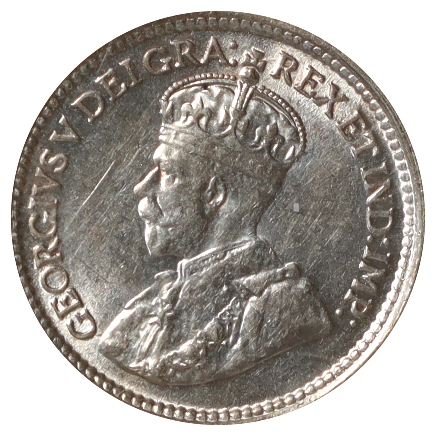 1912 Newfoundland 5-cents ICCS Certified AU55