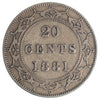 1881 Newfoundland 20-cents ICCS Certified VF20