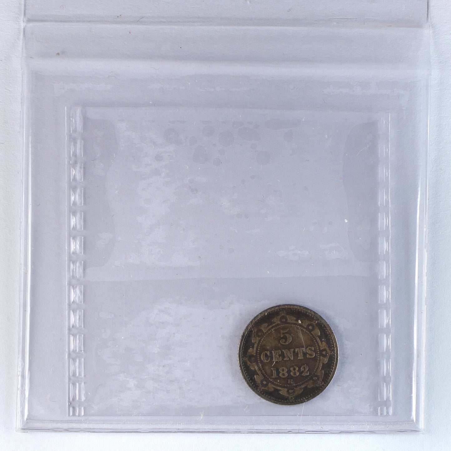 1882H Newfoundland 5-cents ICCS Certified F15