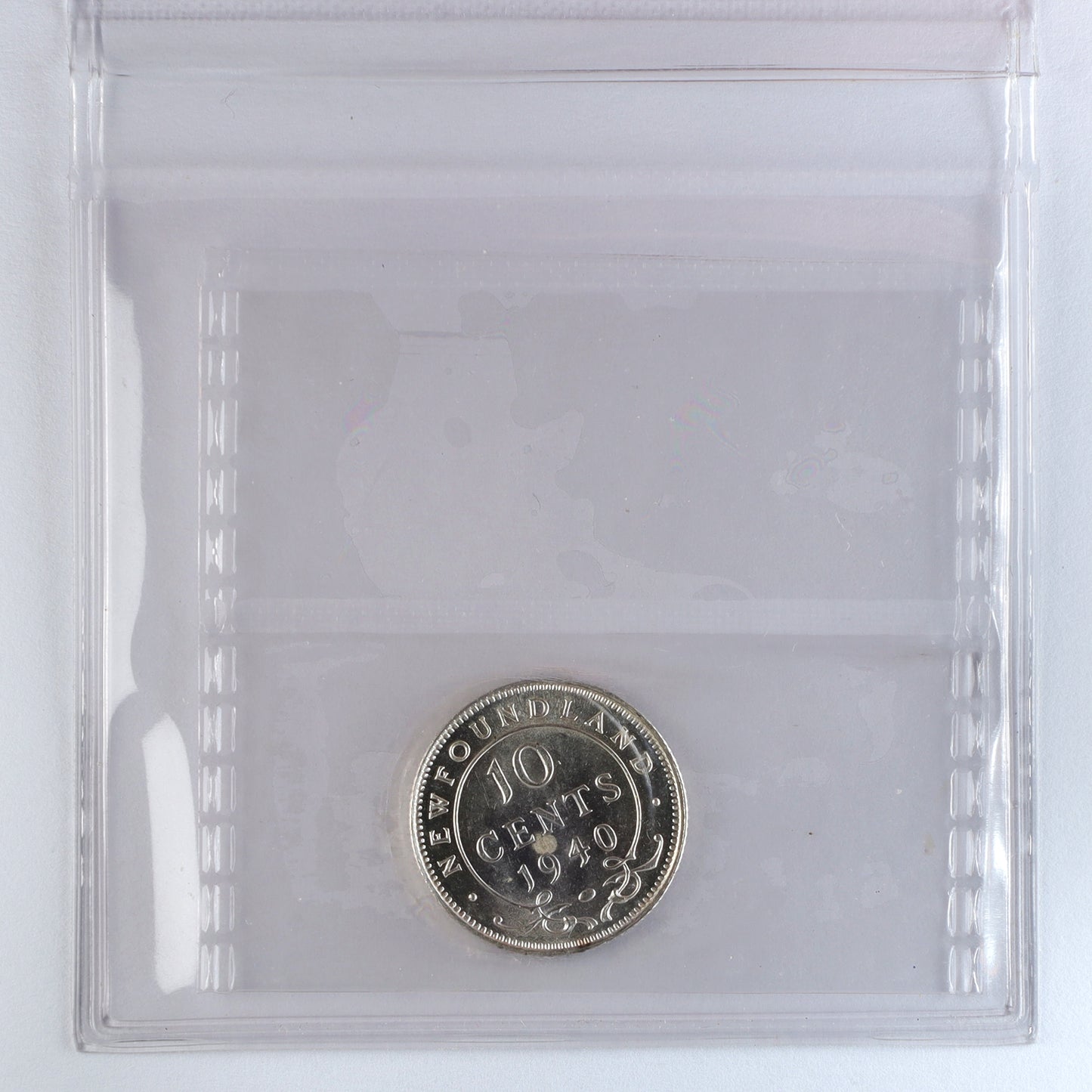 1940 Newfoundland 10-cents ICCS Certified AU55