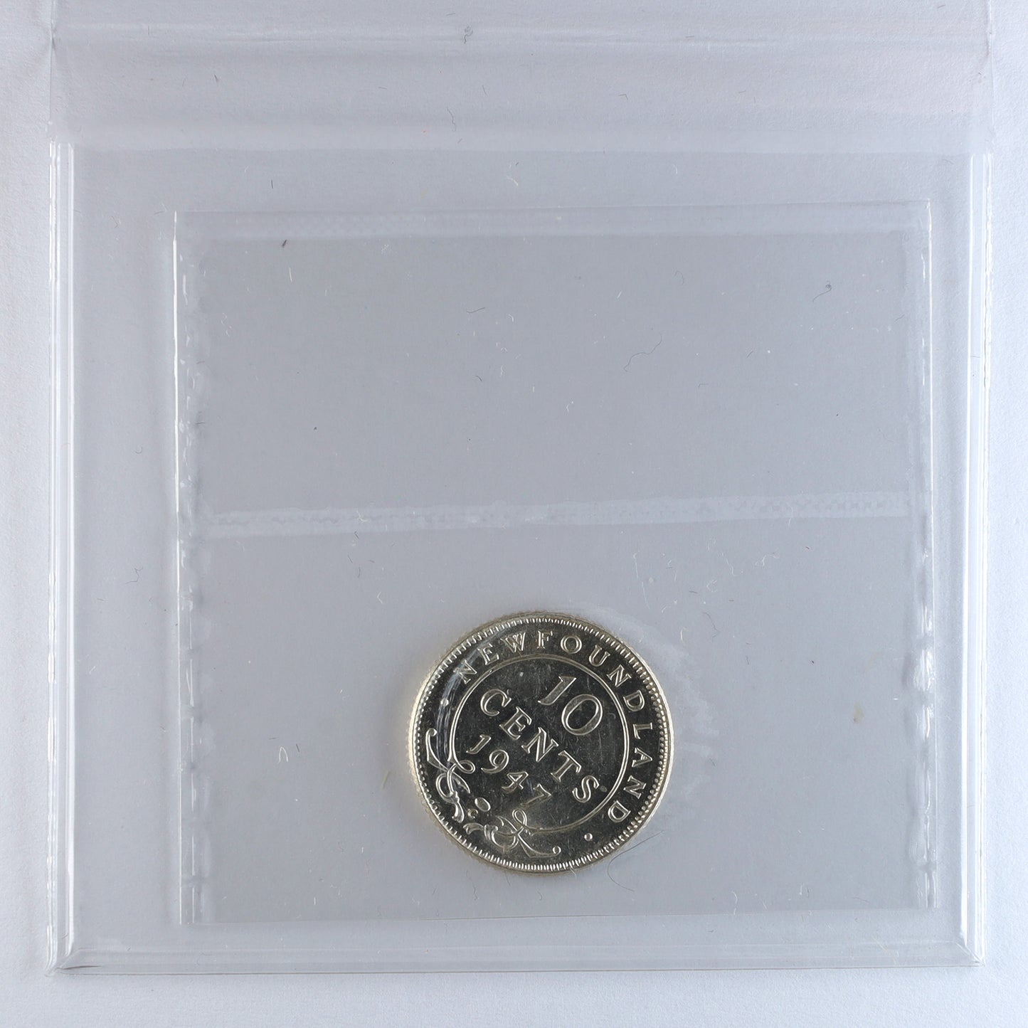 1947C Newfoundland 10-cents ICCS Certified MS60