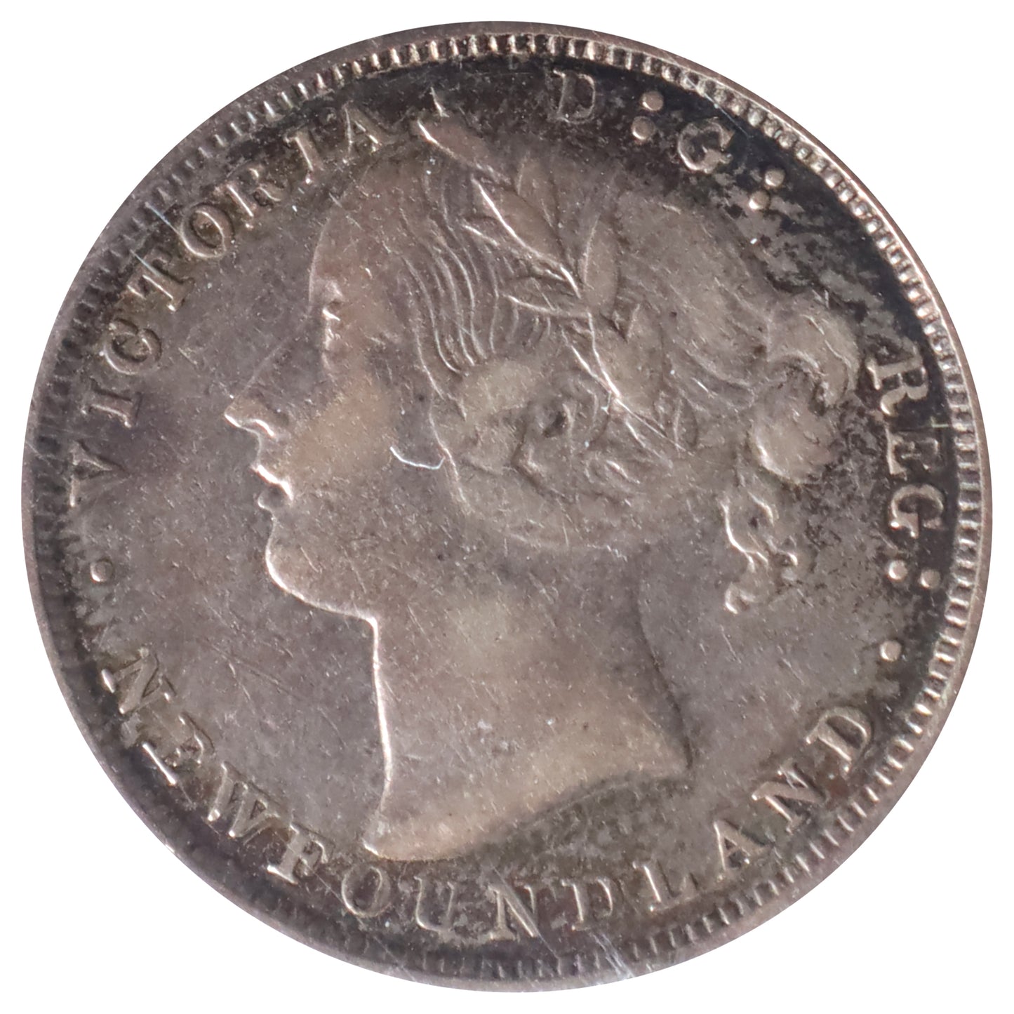1865 Newfoundland 20-cents ICCS Certified VF20