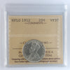 1912 Newfoundland 20-cents ICCS Certified VF30