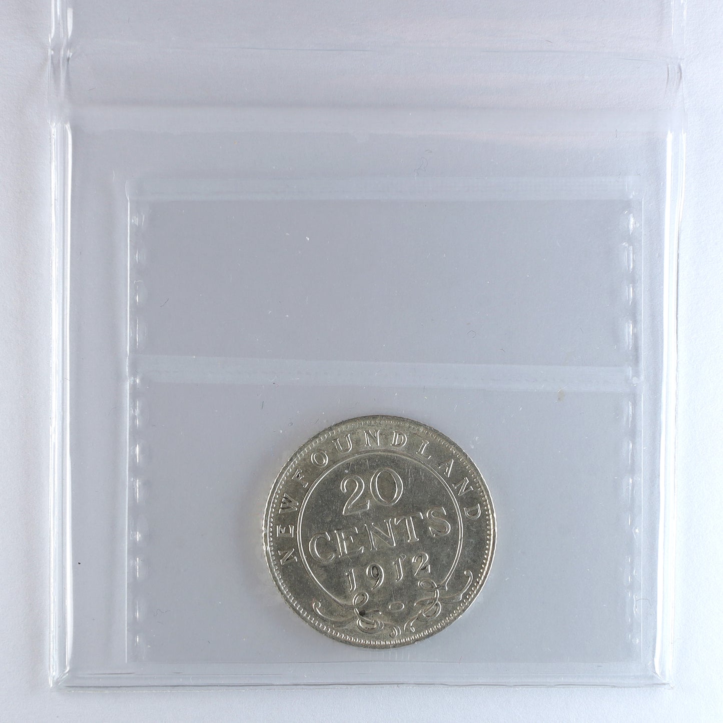 1912 Newfoundland 20-cents ICCS Certified VF30