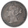 1880 Wide Date Newfoundland 50-cents ICCS Certified F12