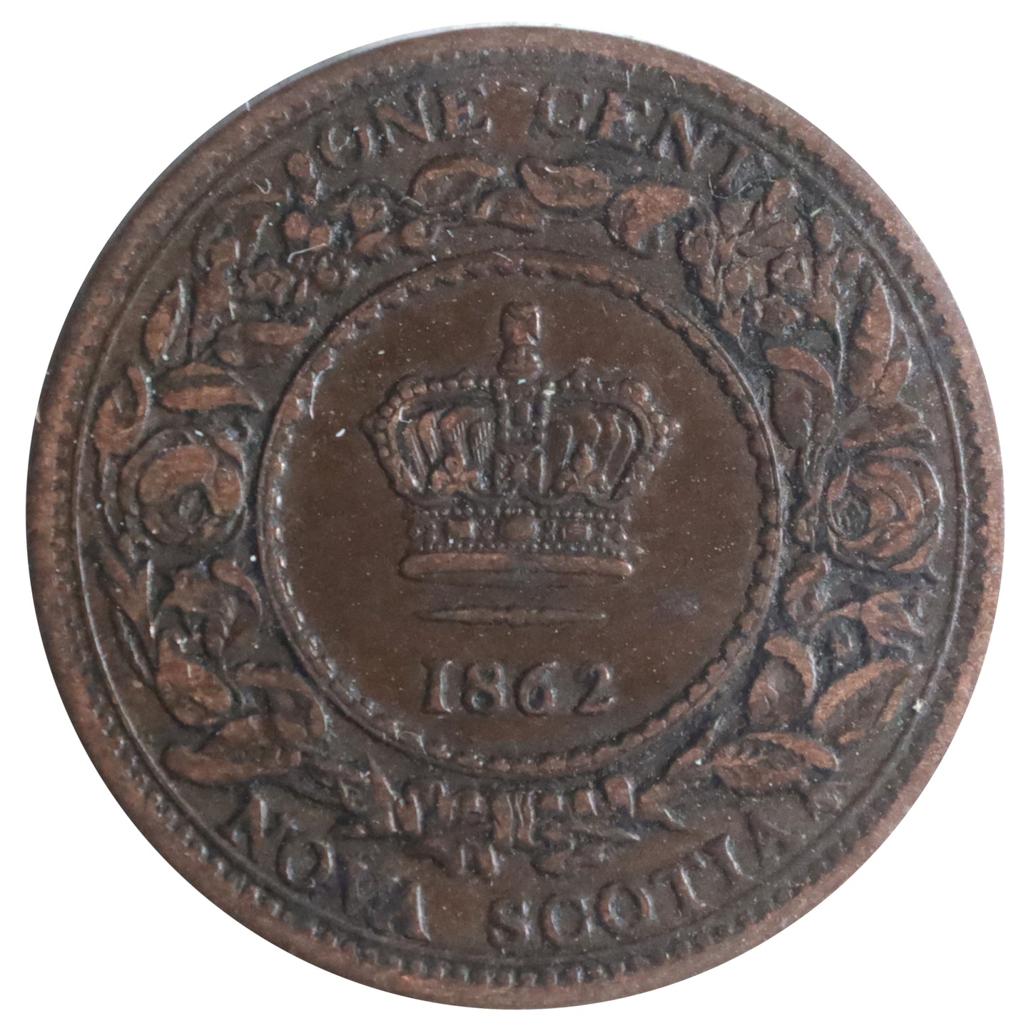 1862 Nova Scotia 1-cent ICCS Certified F15