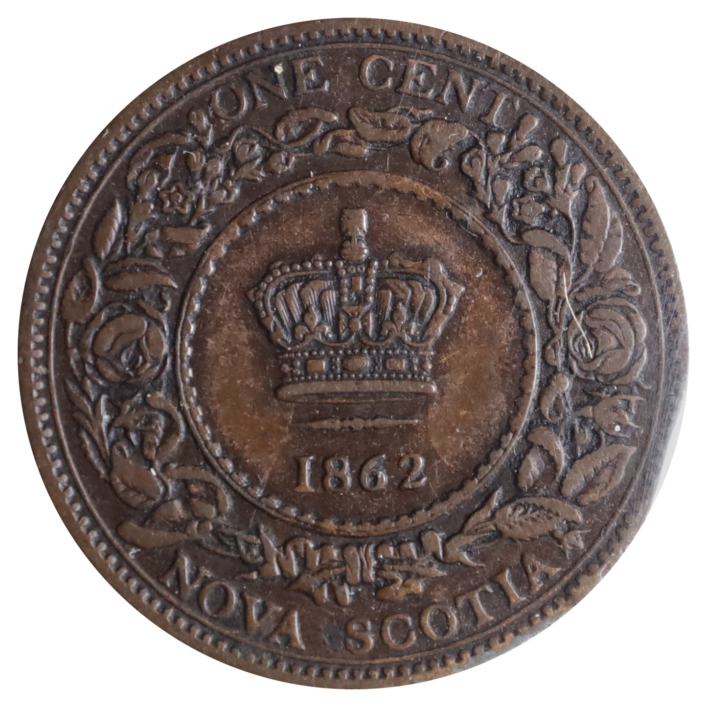1862 Nova Scotia 1-cent ICCS Certified F12
