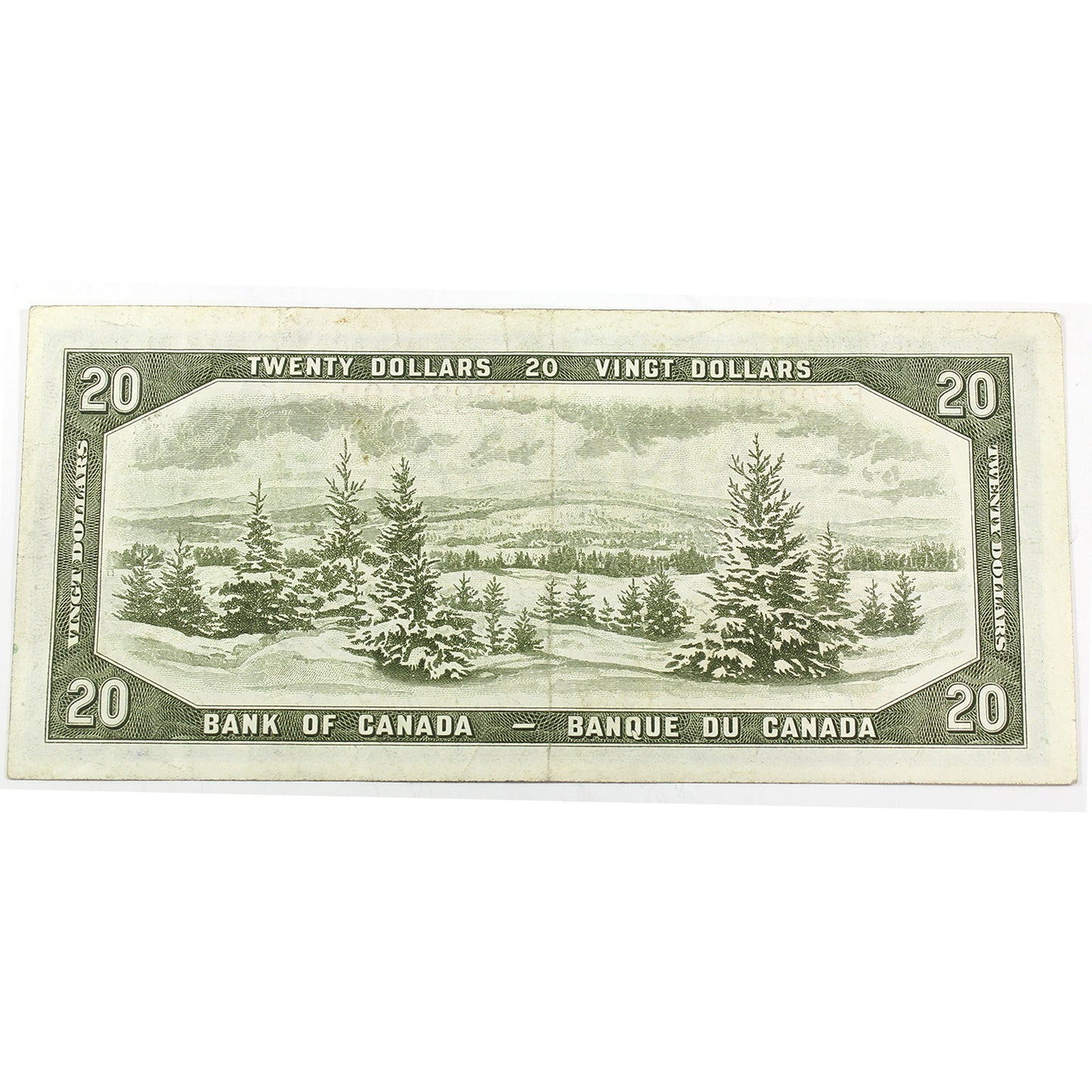 BC-41a 1954 Canada $20 Beattie-Coyne, F/E, VF-EF (VF30) Writing