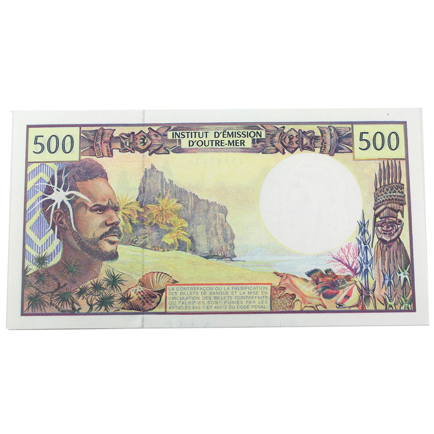 New Caledonia 1969-1992 500 Franc Note, Pick #1