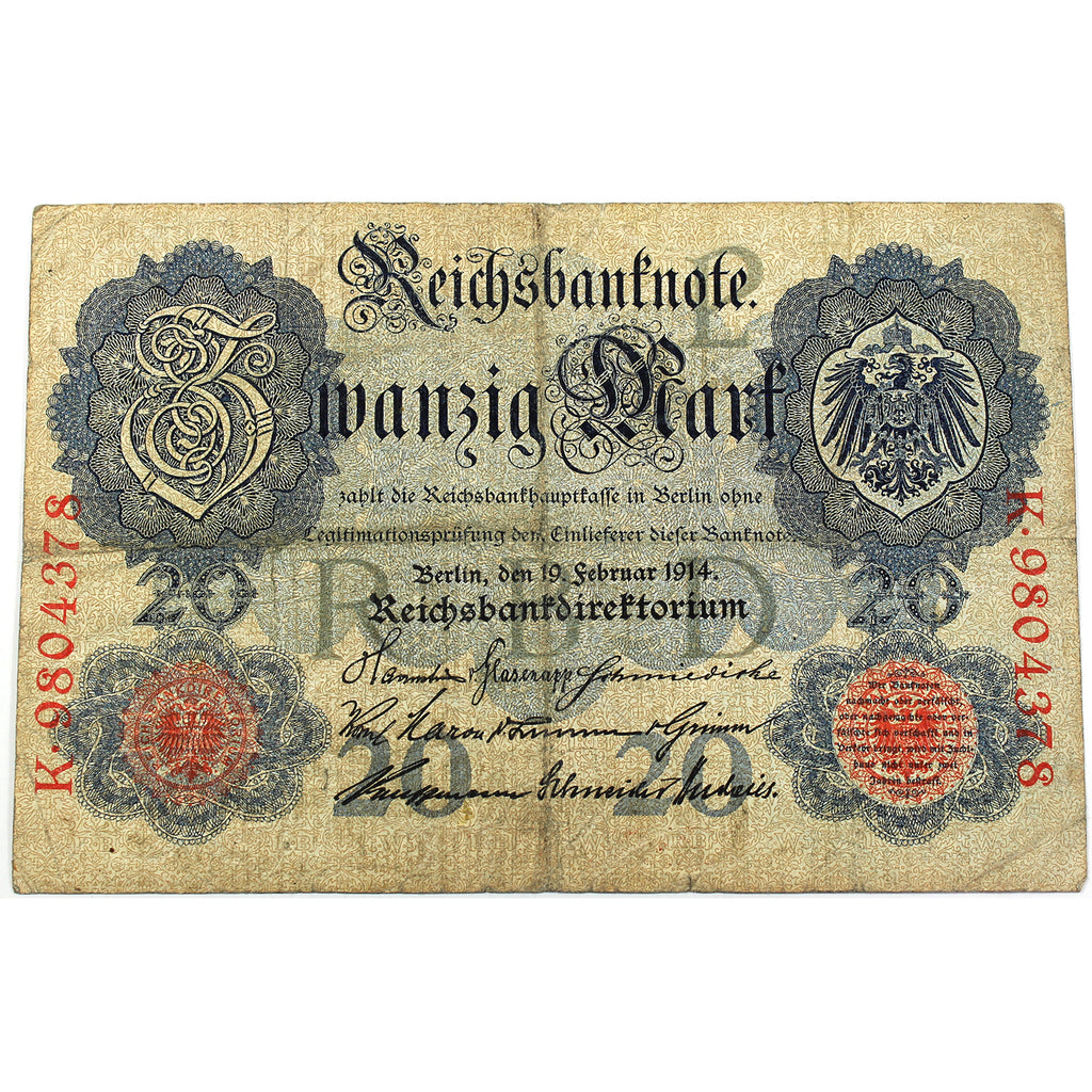 Germany 1917 5 Mark Note, Pick #56