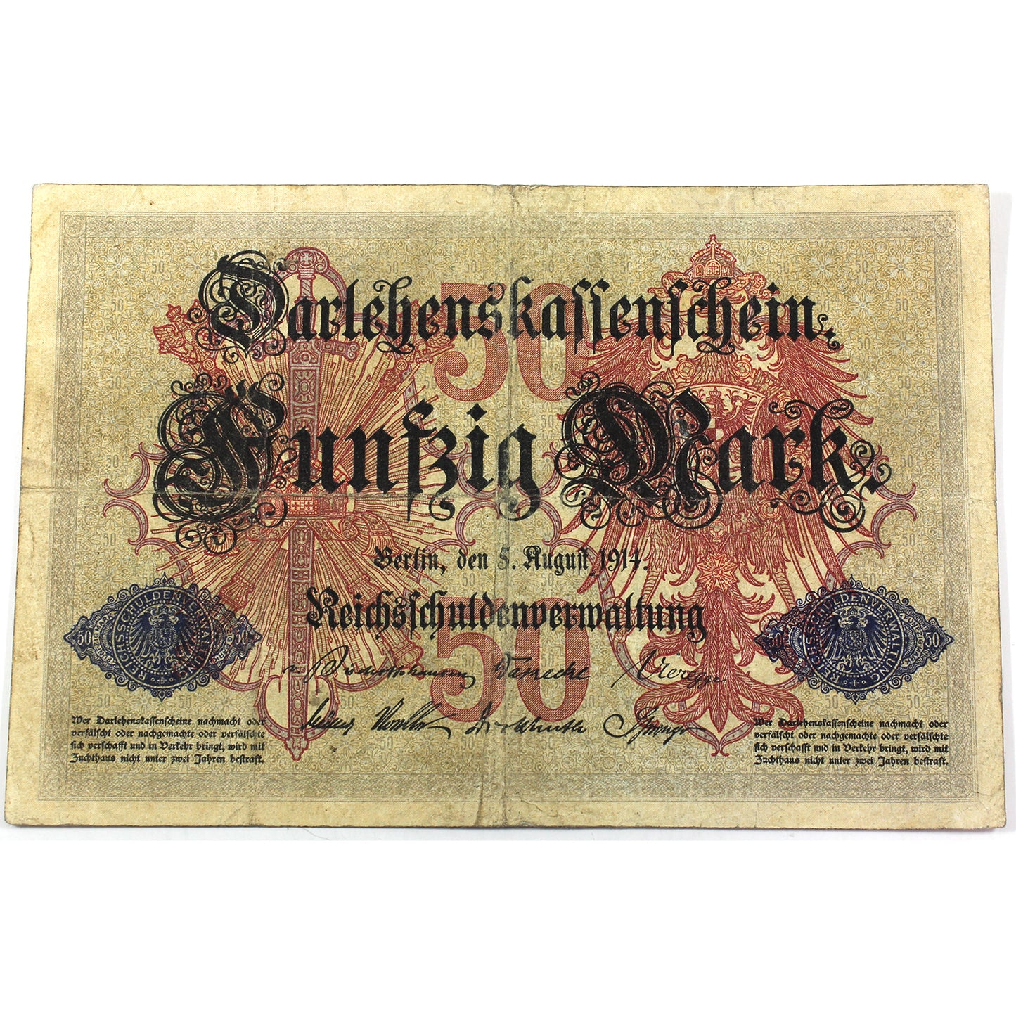 Germany 1918 20 Mark Note, Pick #57
