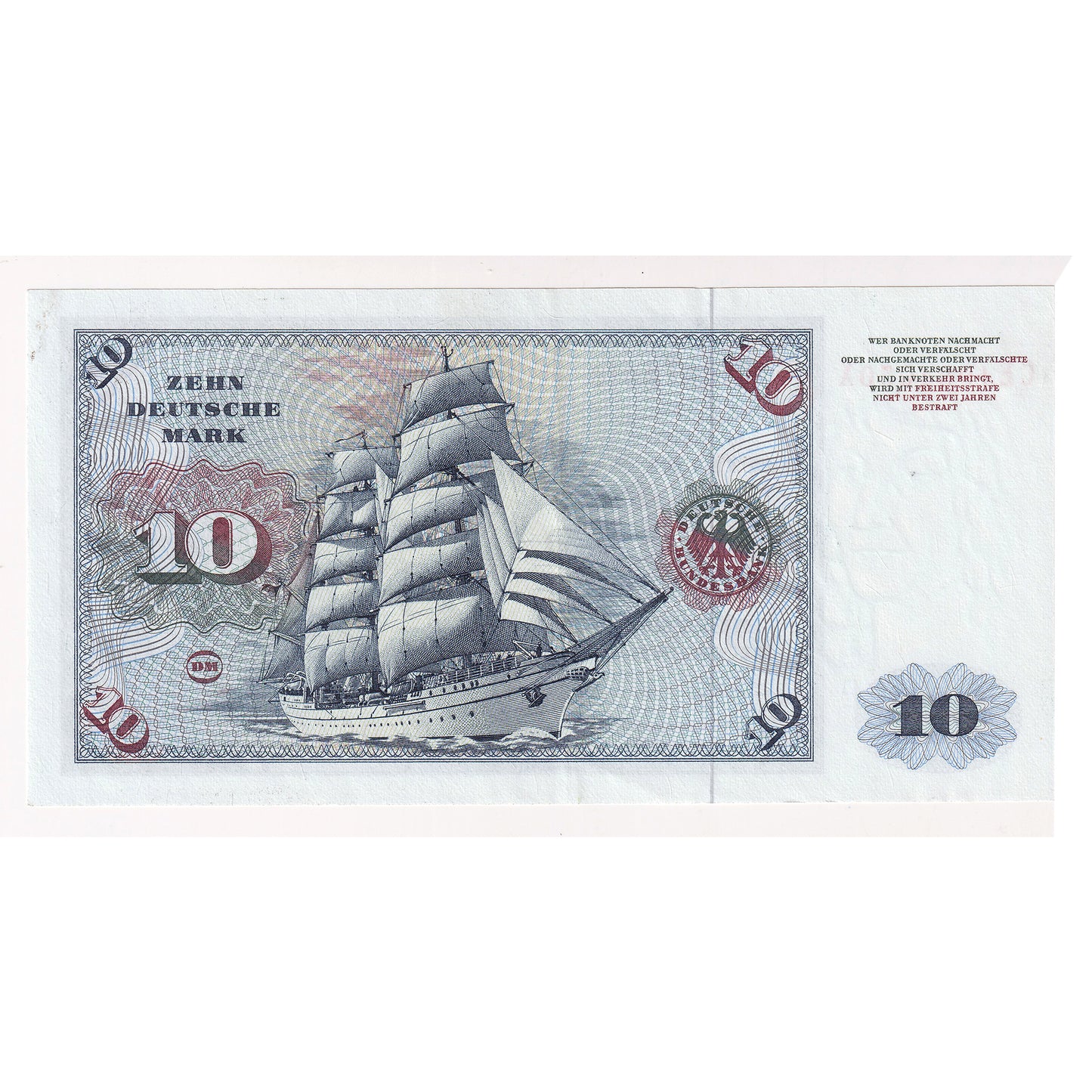 Germany 1970 10 Mark Note, Pick #31a, Uncirculated (MS60)