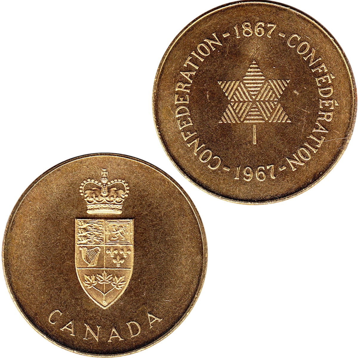 1867-1967 Canada Confederation Medallion in original Cellophane Mega05