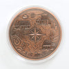 Wild West Coloured 5oz. AVDP .999 Fine Copper Round