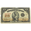 DC-24a 1923 Dominion of Canada 25-cent Shinplaster, Hyndman, Authorized, Fine, Damaged
