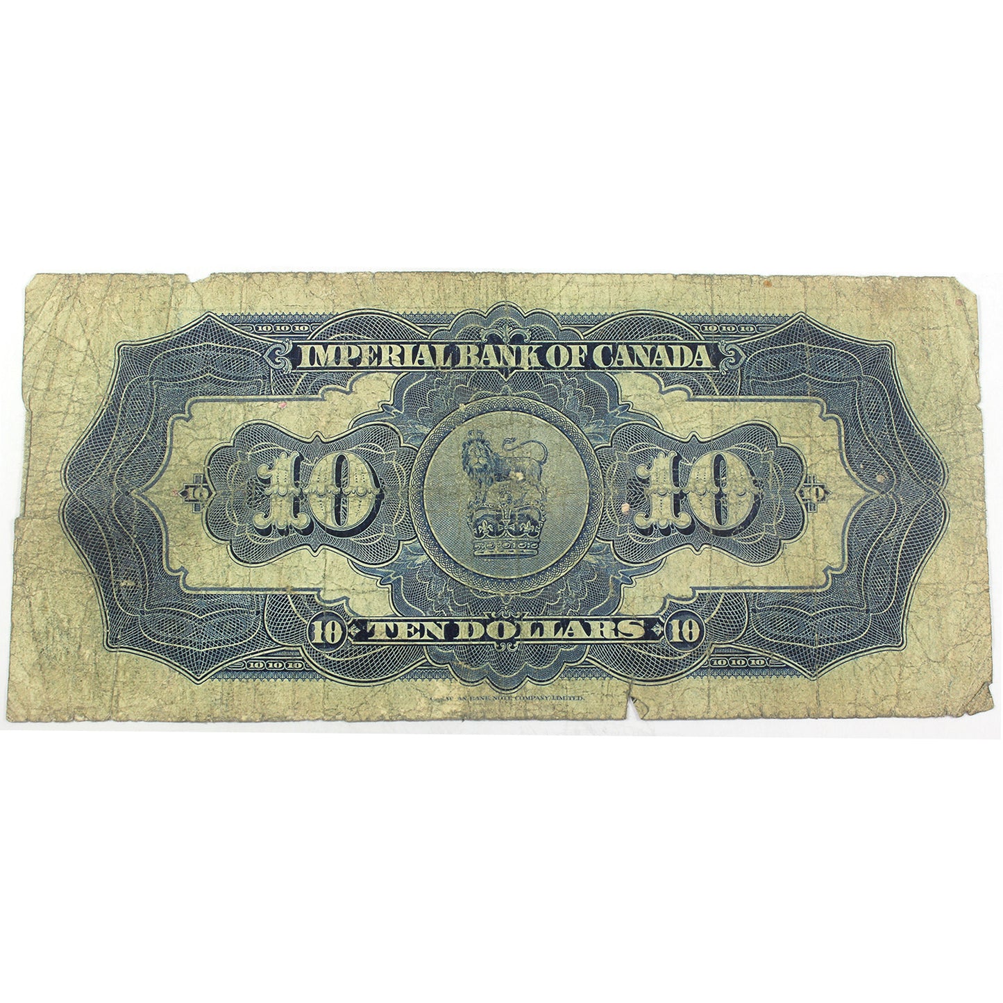 375-18-06 1926 Imperial Bank $10 Howland-Phipps G-VG (G6) Tears