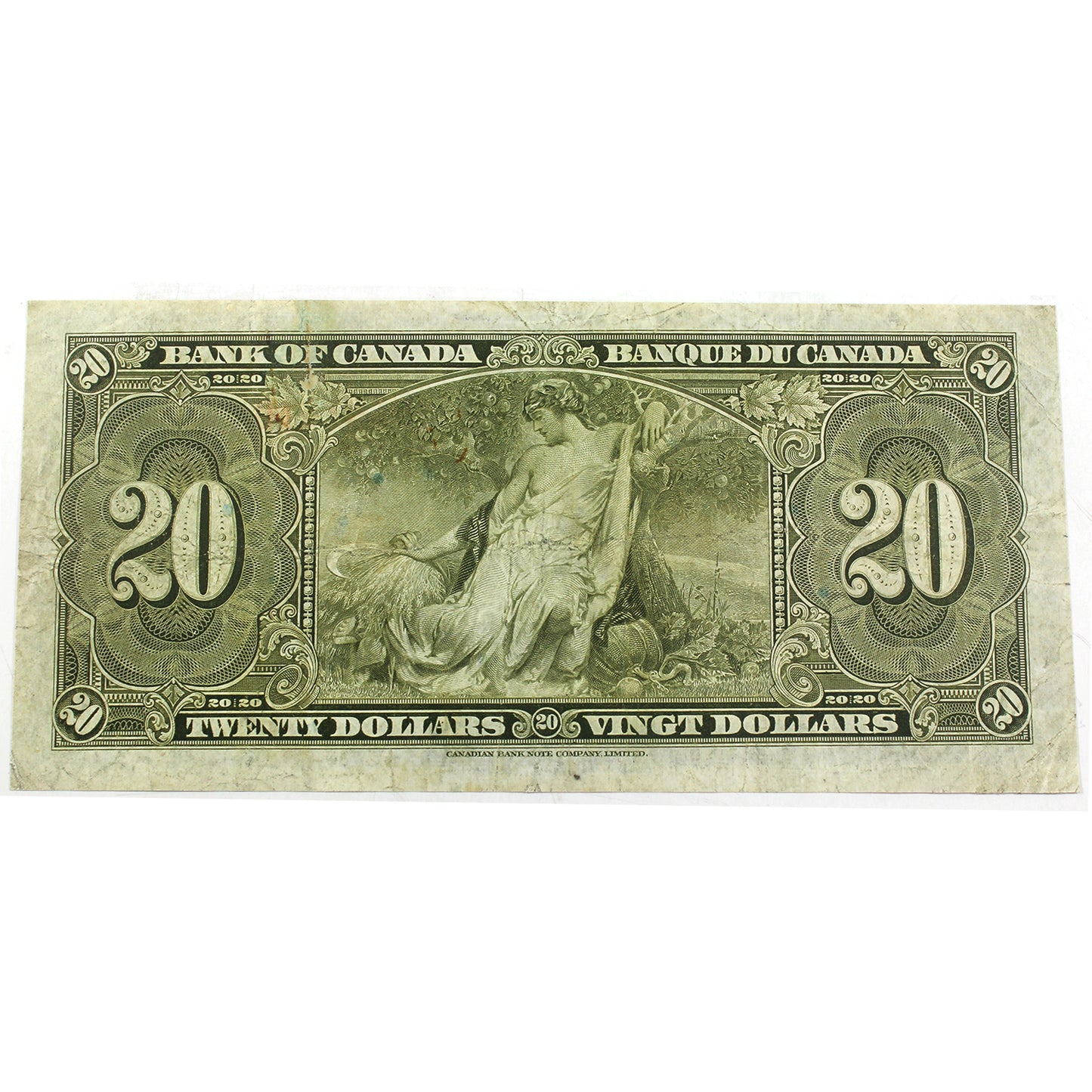 BC-25a 1937 Canada $20 Osborne-Towers, A/E. Very Fine (VF20) Trim