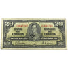 BC-25b 1937 Canada $20 Gordon-Towers, Various Prefixes, VG-F (VG10) Writing or damaged