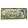 BC-41a 1954 Canada $20 Beattie-Coyne, Various Prefixes, F-VF (F15) Writing or damage