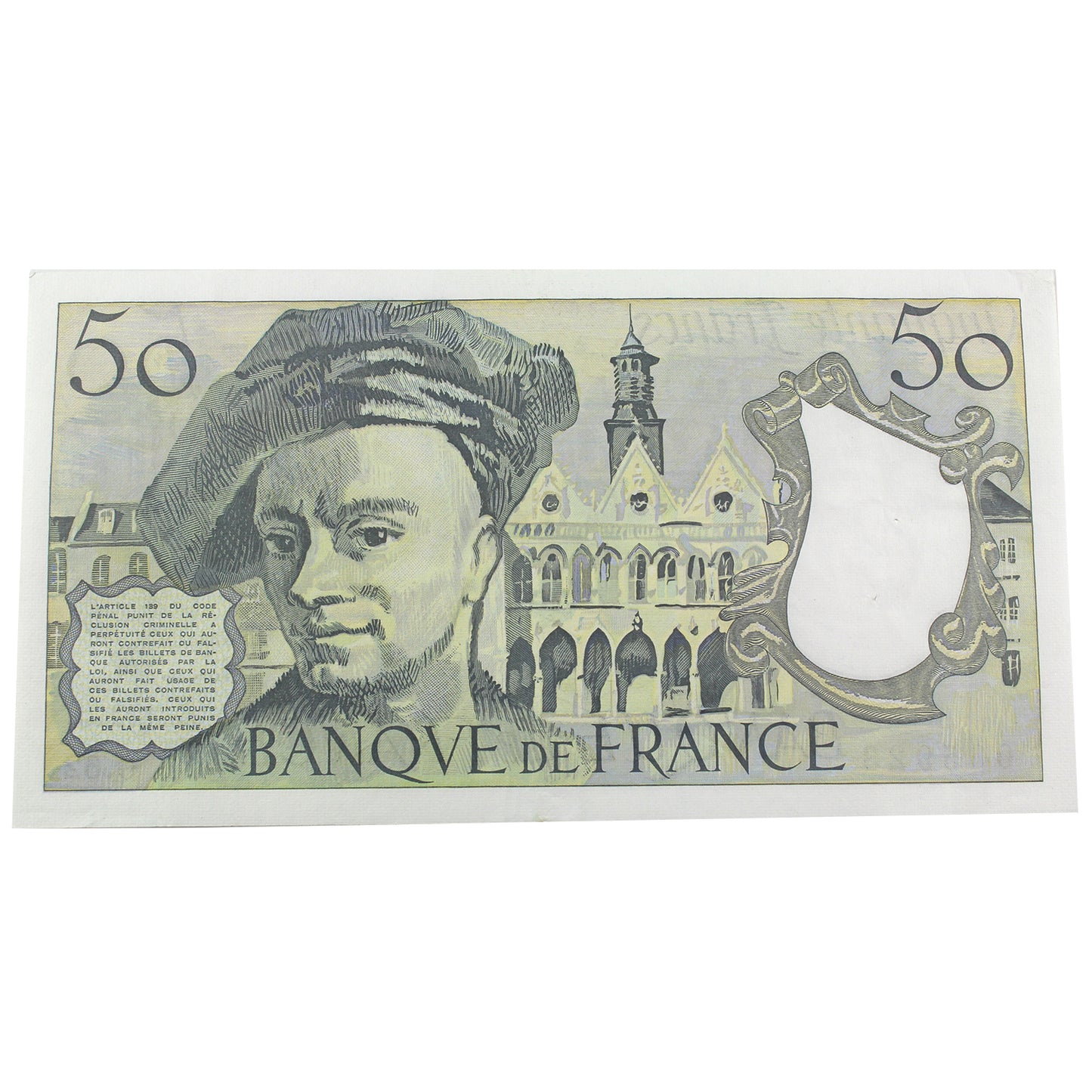 France 1990 50 Franc Note, Pick #152 (DOP)