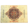 Germany 1914 20 Mark Note, 7 Digits 9804378, Pick #46 (DOP)