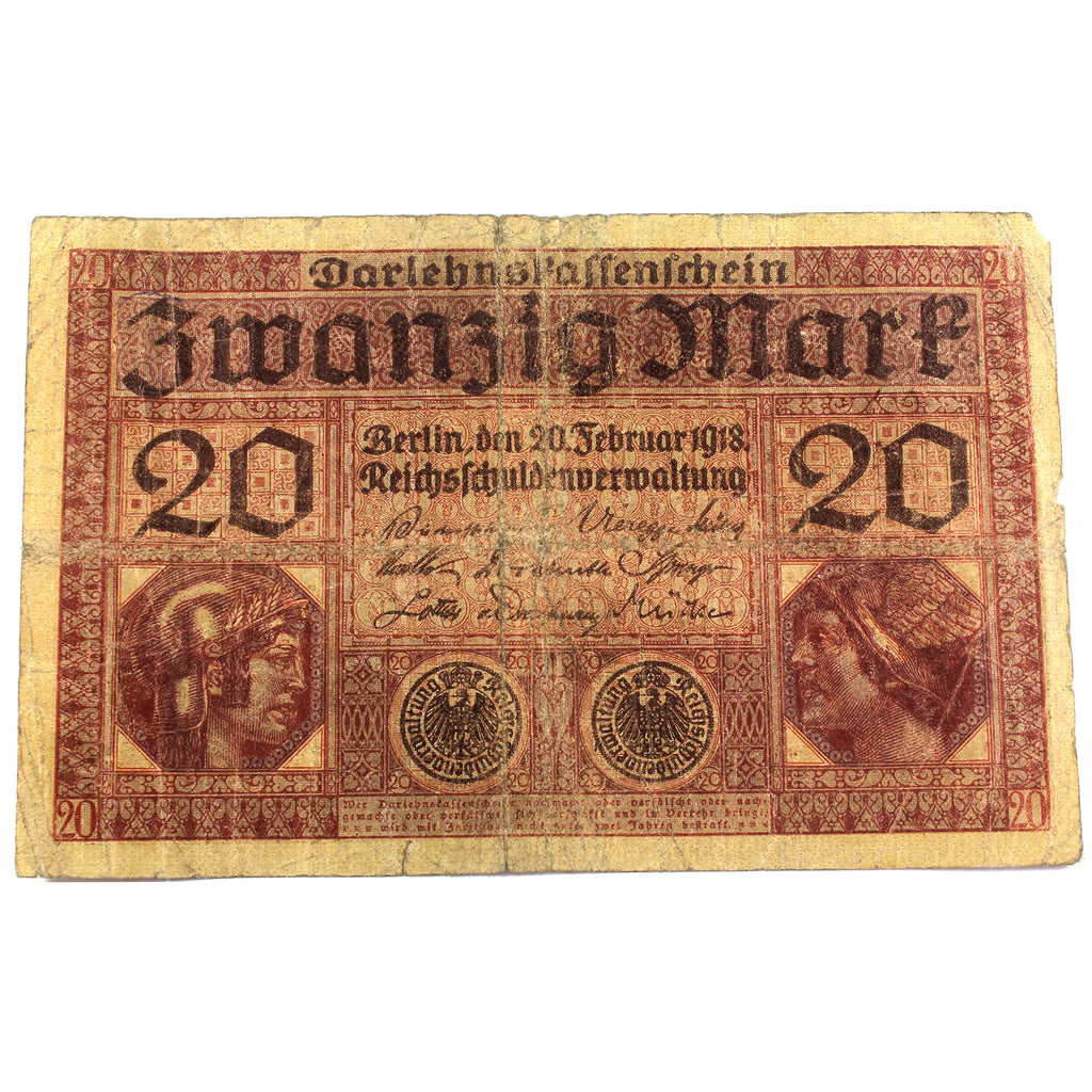 Germany 1918 20 Mark Note, Pick #57 (DOP)
