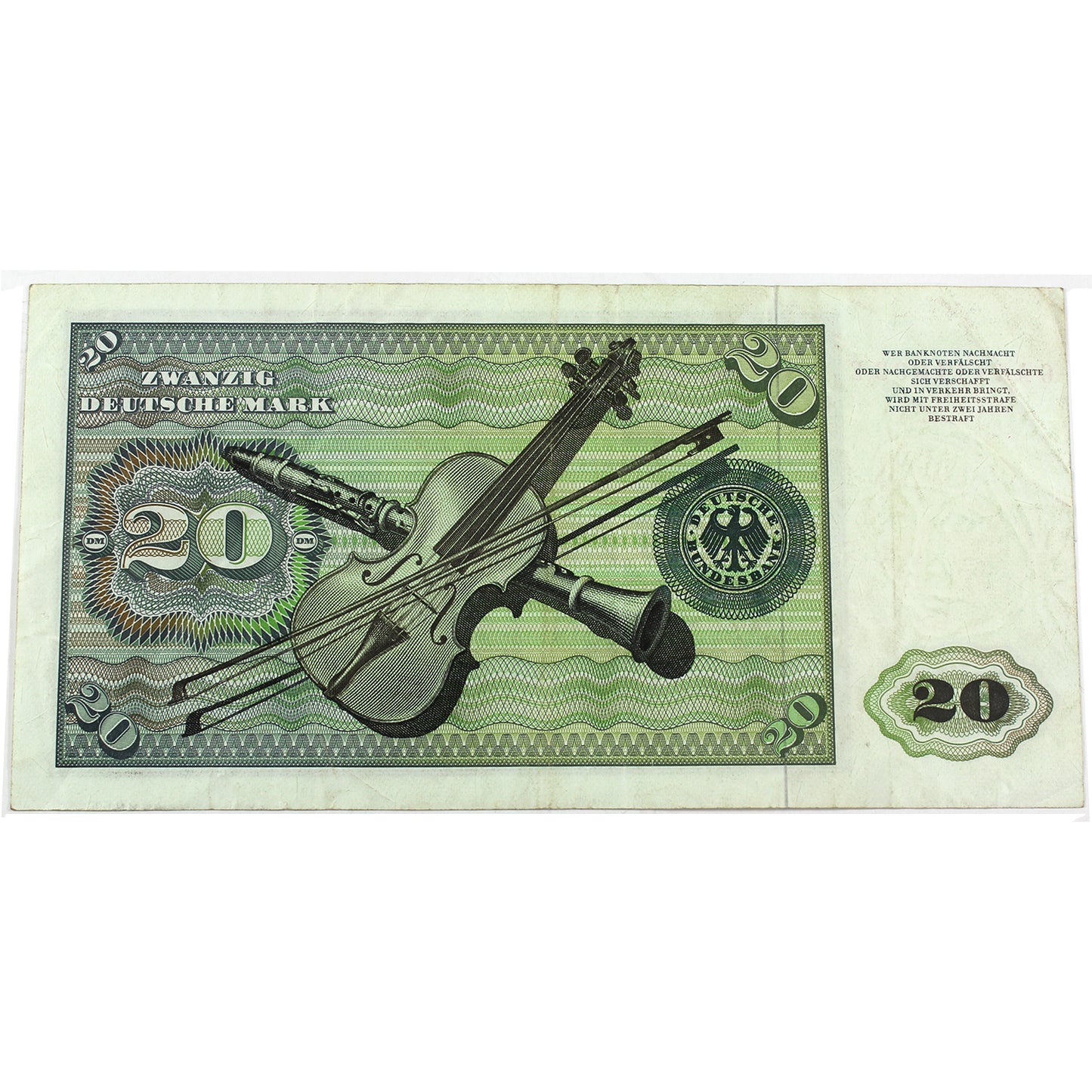 Germany 1970 20 Mark Note, Pick #32 (DOP)