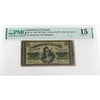 DC-1c 1870 Dominion 25-cent Shinplaster, Dickinson-Harington, PMG Cert. F15 (Rust)