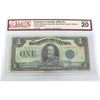 DC-25j 1923 Dominion $1 M-S, Green Seal, Group 2, C, Check B, BCS Cert. VF20 (Stain)