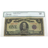 DC-25k 1923C Dominion $1 McCavour, Purple Seal, Group 1, Legacy Cert. VG10 (Minor Damage)