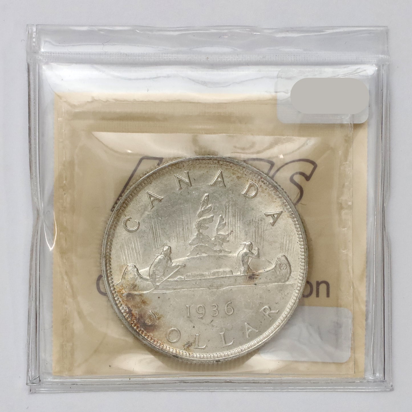 1936 Canada Dollar ICCS Certified MS64 (Lightly Toned)