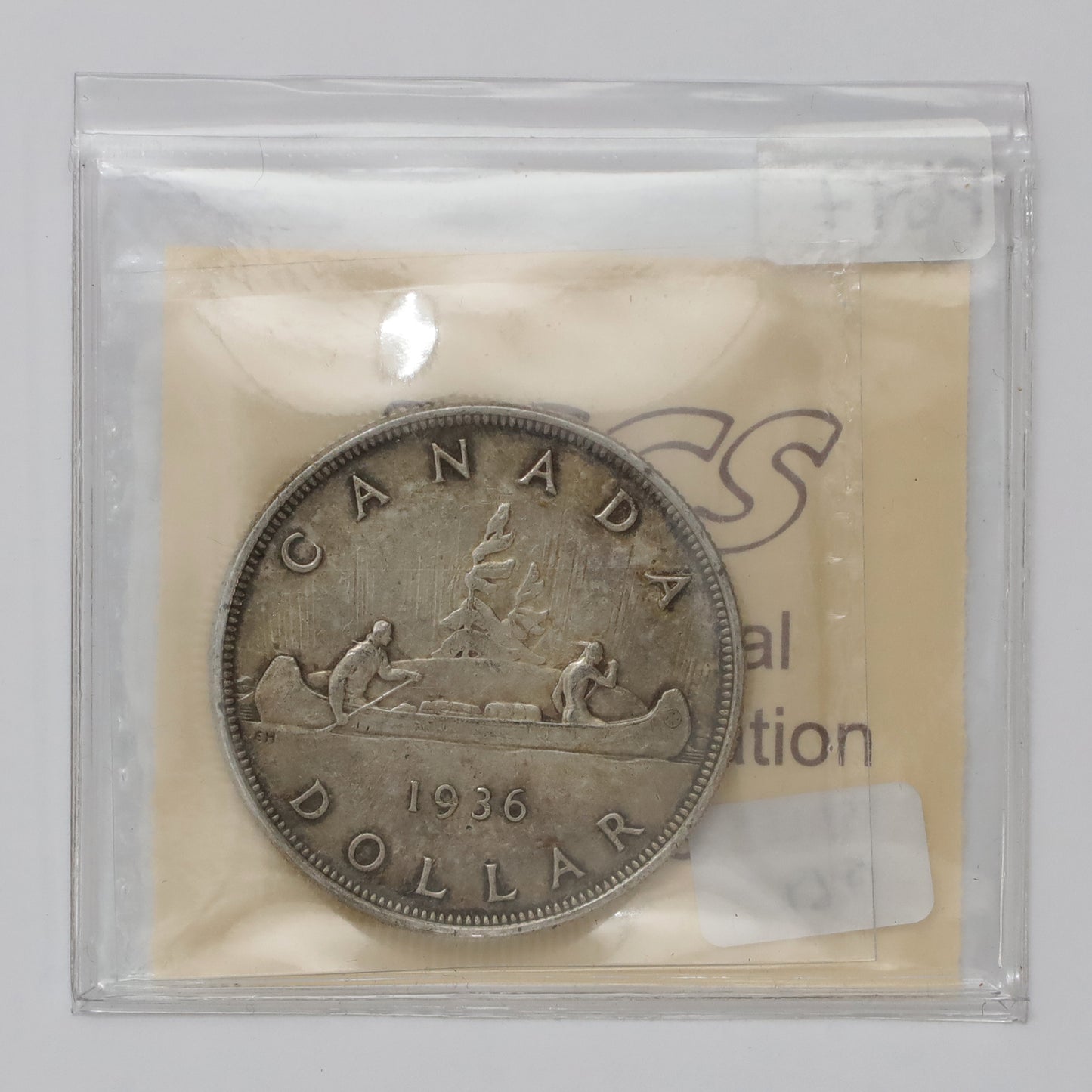 1936 Canada Dollar ICCS Certified AU50 (Lightly Toned)