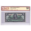 BC-21d 1937 Canada $1 Coyne-Towers, D/N, BCS Certified AU50 Holes