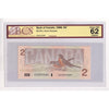 BC-55c-i 1986 Canada $2 Bonin-Thiessen, EGS, BCS Certified CUNC62 Original (DOP)