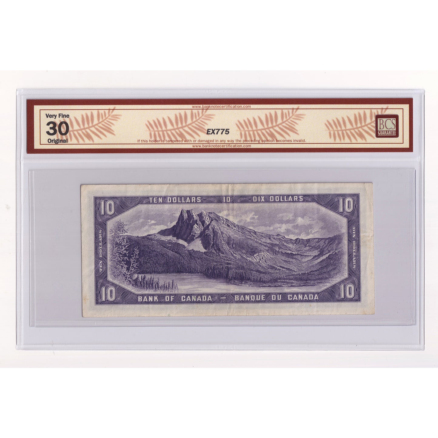 BC-32b 1954 Canada $10 Beattie-Coyne, Devil's Face, G/D, BCS Certified VF30 Orig. (DOP)