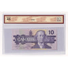 BC-57aA 1989 Canada $10 Thiessen-Crow, Replacement, ATX, BCS Certified EF45 (Minor Stain)