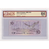 BC-57c 1989 Canada $10 Knight-Thiessen, Neat # BEG4444774, BCS Cert. CUNC64 Orig. (DOP)