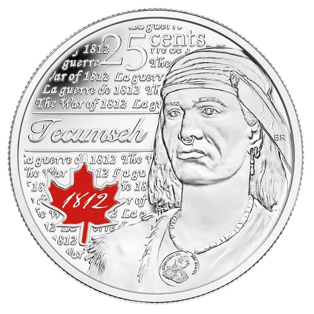 2012 Canada 25-cent Tecumseh 10-coin Circulation Pack