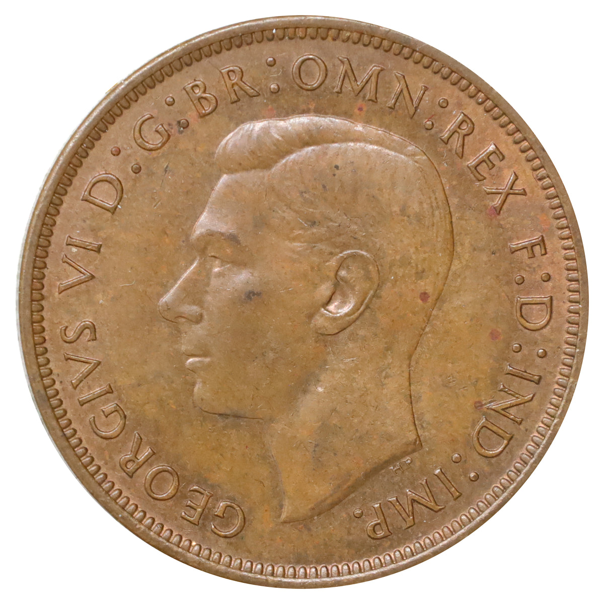 Great Britain 1940 Penny Almost Uncirculated (AU50)